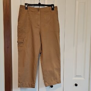 Talbots Super Soft Tan Cargo Pants Size 10P